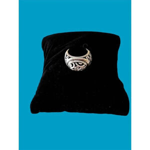 Brighton Designer Swirl Ring Sterling Silver 925 Filigree Size 5 Vintage Womans